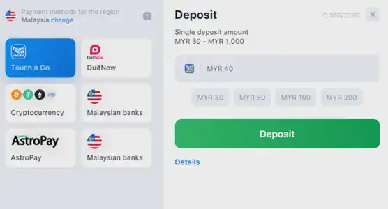 1win deposit