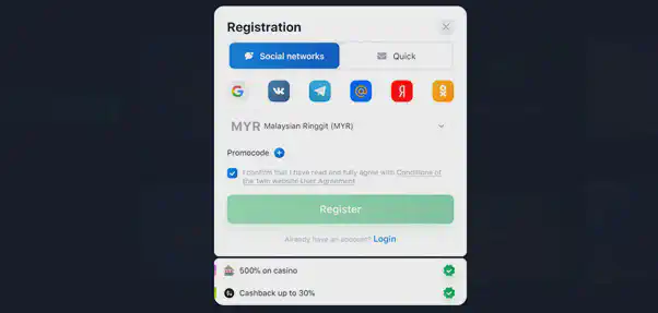 1win registration